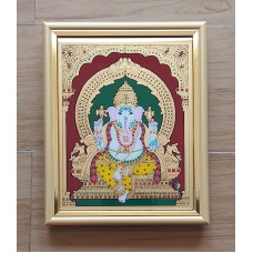 Glass painting- Ganesha